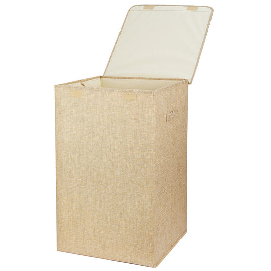 US Local 1Pc Foldable Laundry Hampers Washing Clothes Laundry Basket With Lid Handles Storage Organizer