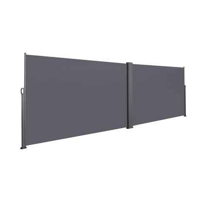 US Local 276 X 71Retractable Side Awning, Waterproof & UV-Resistant, Privacy Screen Divider Roll Up Balco