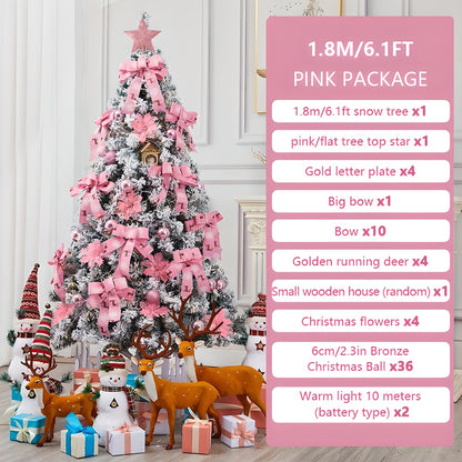 US Local One 180cm Christmas Tree With Red Accessories, On Off-season Promotion. Don't Miss Out.