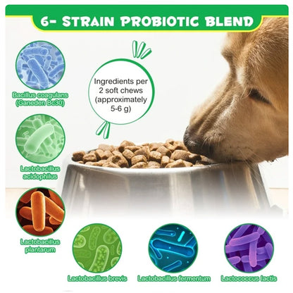 US Local Probiotics Chews For Pets Customized Shape For Digestive Health Pets Supplement Healthy Gut For Dogs