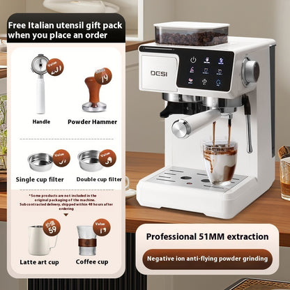 Double Extraction Coffee Machine Espresso Household Steam Milk
