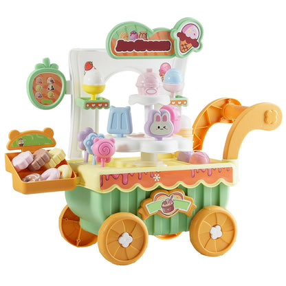 US Local Ice Cream Cart For Kids Pretend Play Ice Cream Shop For Kids