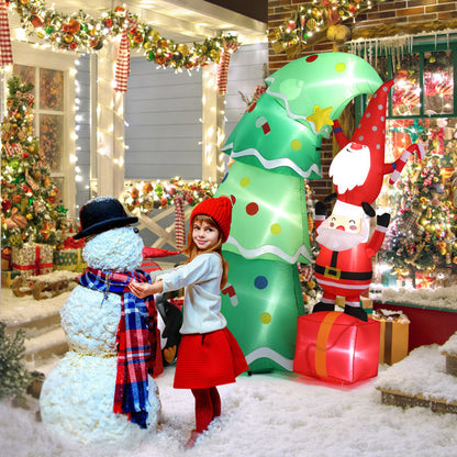 US Local 6ft 8 LED Lights Christmas Inflatable Decoration