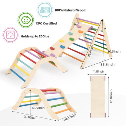 US Local Wooden Climbing Toys For Young Children