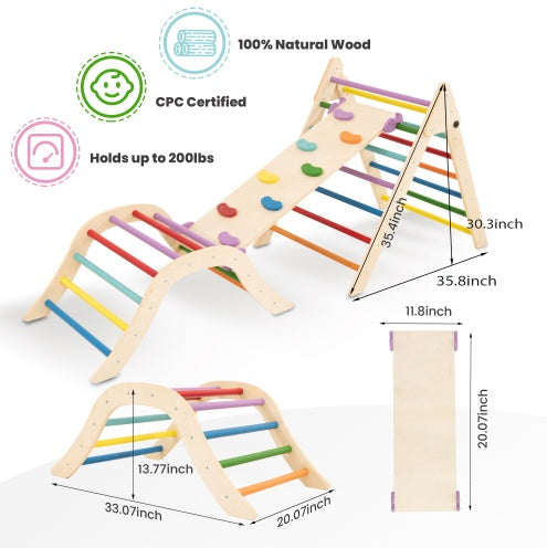 US Local Wooden Climbing Toys For Young Children