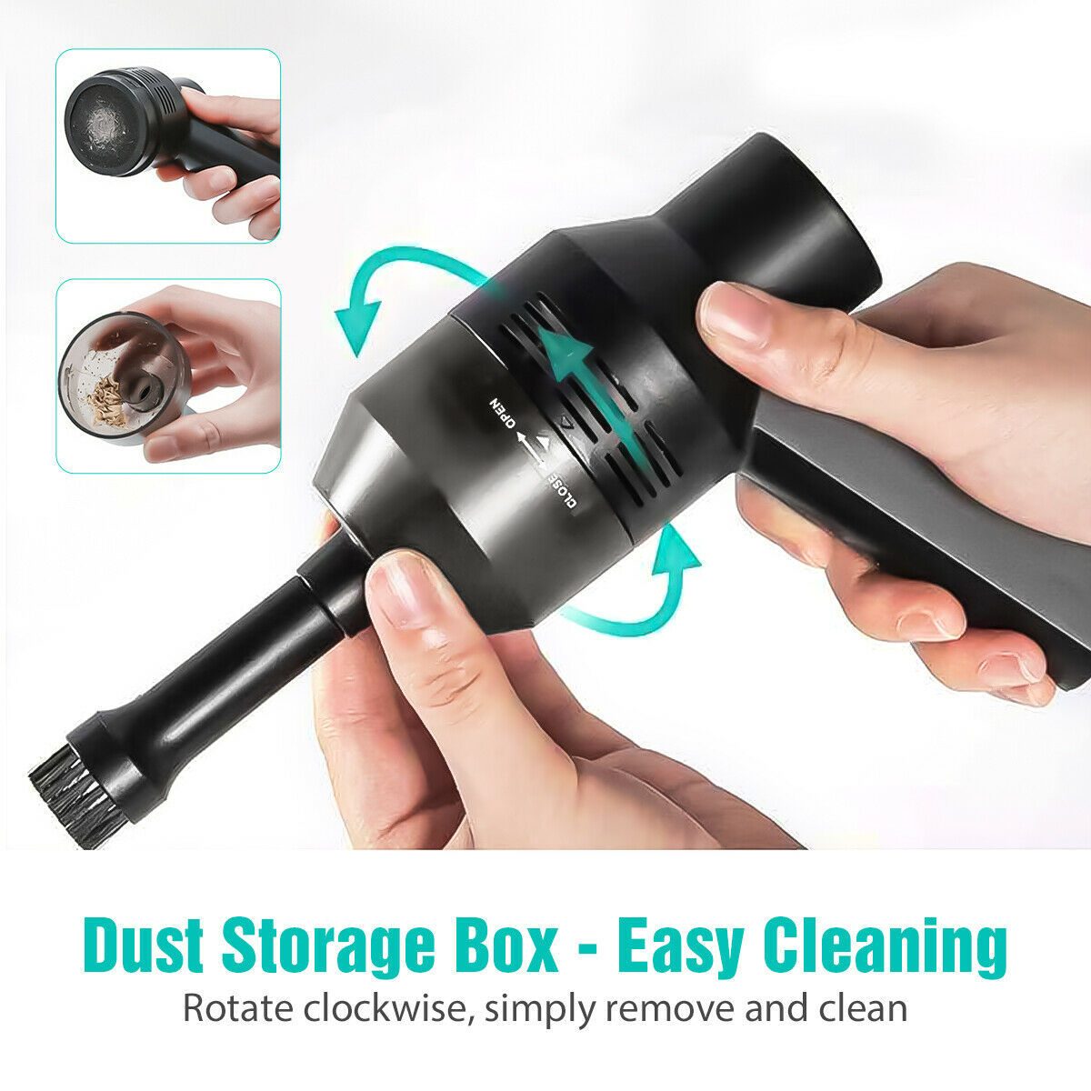 US Local USB Keyboard Vacuum Cleaner Cordless Computer Cleaners Rechargeable with Cleaning Gel Auto For Car Laptop PC Piano Pet Dust