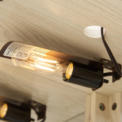 US Local Corner Lighted Curio Cabinet Corner Glass Cabinet Lighted Curio Cabinet Corner Display Case For Living Room, Curio Cabinet, Antique Collection, Wine,Bar Glass Storage Light Included,Dark Cherry