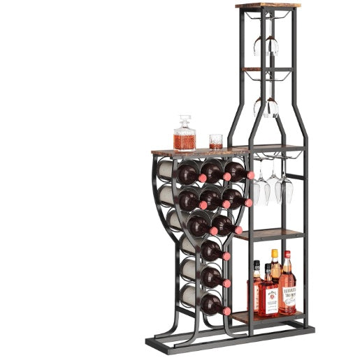 US Local Hanging Wine Glass Holder Wine Storage Rack