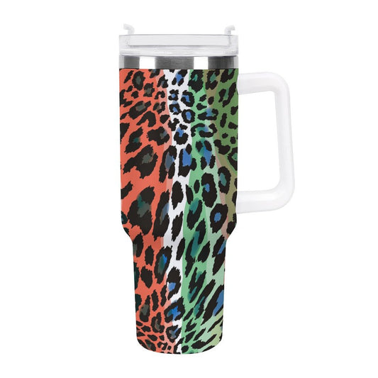 PHDT00345 POD US Local Tumbler 40 oz Large Capacity Car Cup Color Leopard