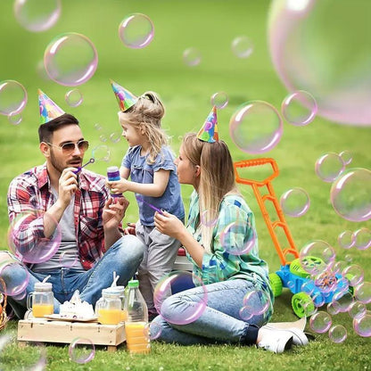 US Local Green Bubble Lawnmower Toy, Releases Bubbles With One Button, Super Fun And Easy, A Must-have For Your Baby's Outdoor Play.
