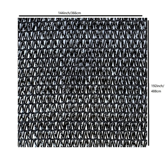 US Local Sunblock Shade Cloth With Grommets Black For Plant Cover Greenhouse Barn Kennel Pool Pergola