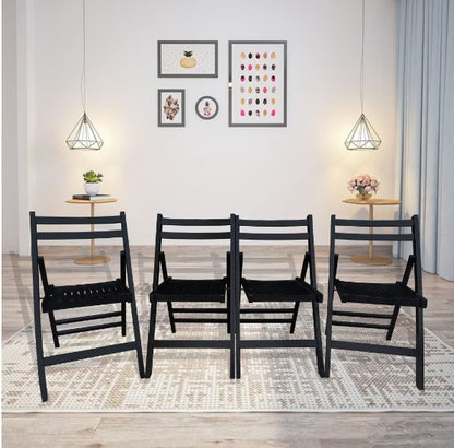US Local Slatted Wood Foldable Chair
