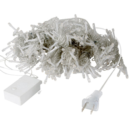 US Local 1 Pc 3Meter 300 LEDs String Curtain Light With Remote 8 Light Modes IP44 Waterproof For Christmas Halloween New Year Yard Garden Party