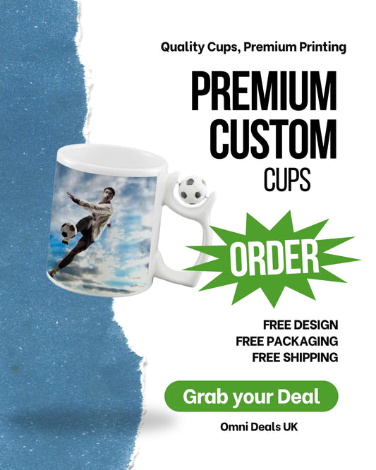 UK Local Custom Football Mug Personalized Soccer Cup With Photo And Team Logo Gift For Fans