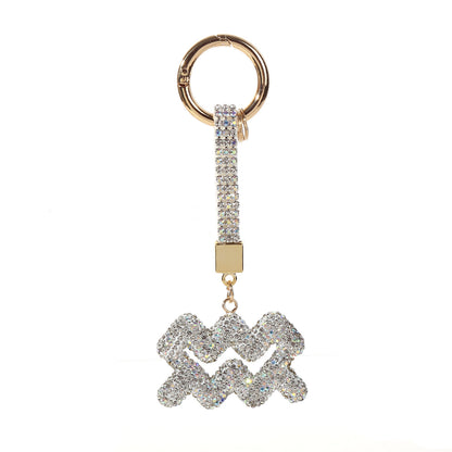 Full Diamond Constellation Keychain Women's Fashion Pendant