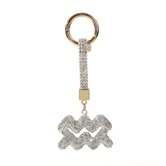 Full Diamond Constellation Keychain Women's Fashion Pendant