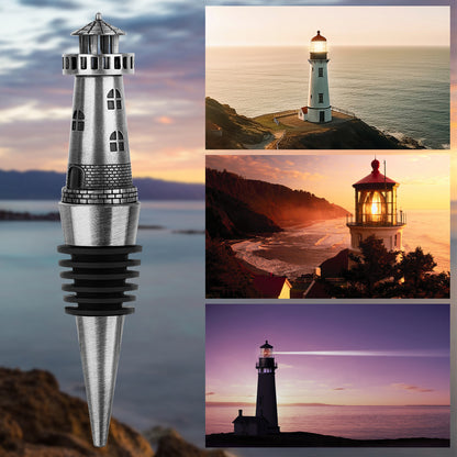 US Local Creative Lighthouse Wine Stopper, Seals The Aroma Of Wine, Protects High-quality Wine, And Serves As A Premium Tool For Wine Preservation.