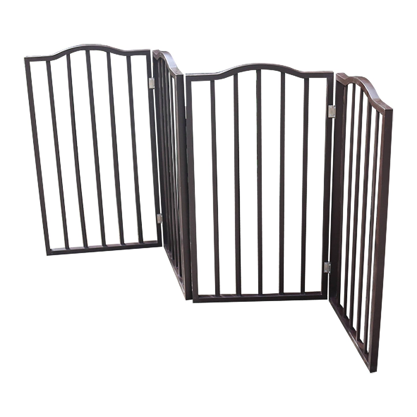 US Local Pet Gate,Dog Gate For Doorways,Stairs Or House,standing, Folding,Arc Wooden