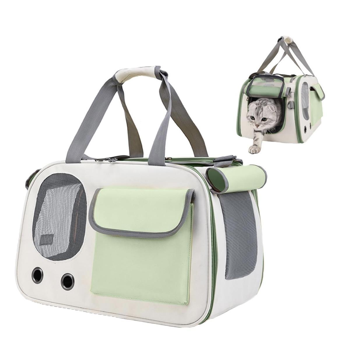 US Local Portable And Lightweight Pet Travel Large Capacity Breathable Shoulder Backpack Cat Bag