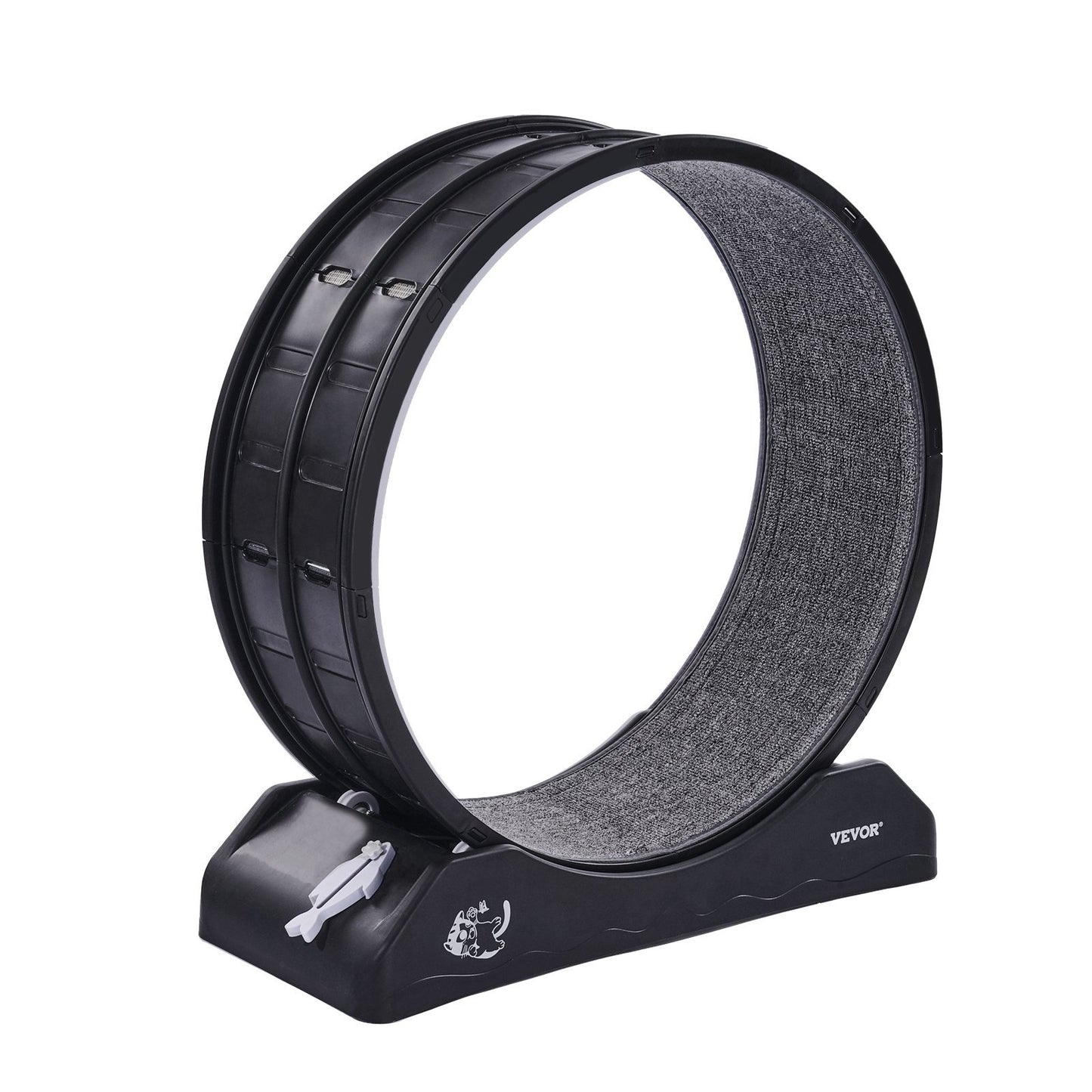 US Local Cat Exercise Wheel 31.5 In Large Indoor Cat Running Wheel Treadmill Black