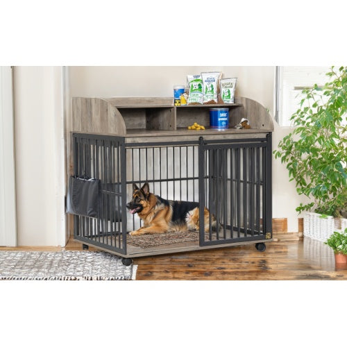 US Local The Wooden Kennel Kennel Is Suitable For Large Medium-sized Dogs