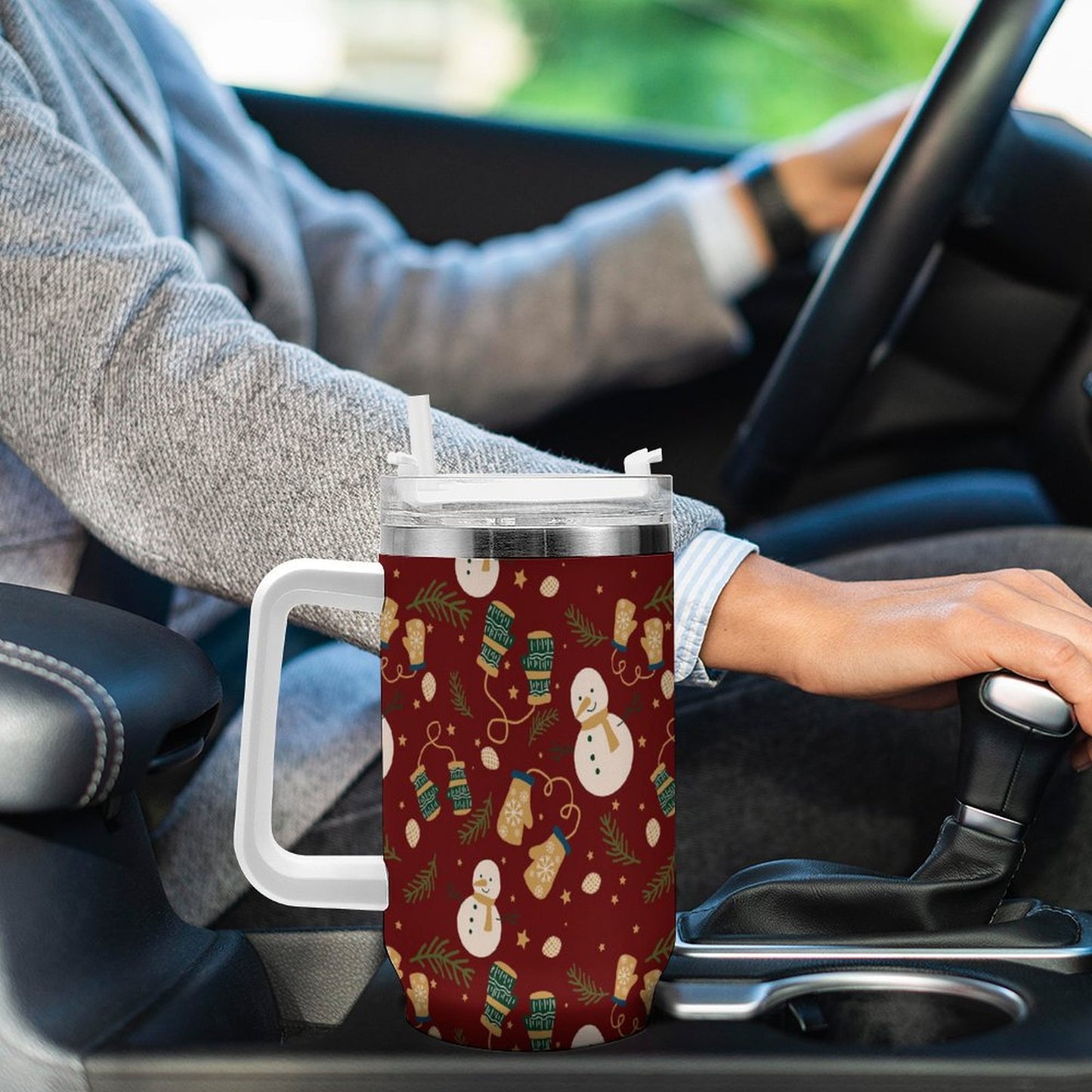 PHDT00178 POD US Local Tumbler 40 oz Large Capacity Car Cup Christmas