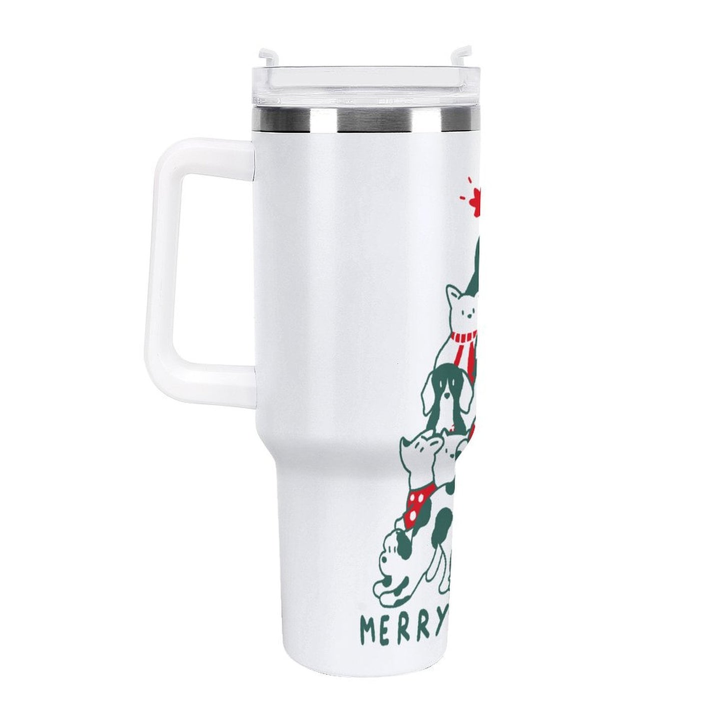 PHDT00023 POD US Local Tumbler 40 oz Large Capacity Car Cup Christmas Cat