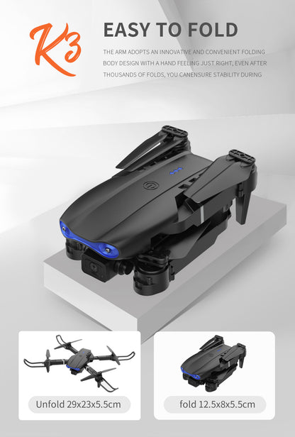 US Local The Battery Configuration Of The E99 Smart Camera Drone Features Real-time Image Transmission From A Single Camera. It Has One-click Touch And Landing Functions. This Is A Foldable Remote-controlled D