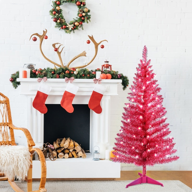 US Local 4ft Red Christmas Tree, Christmas Decorations