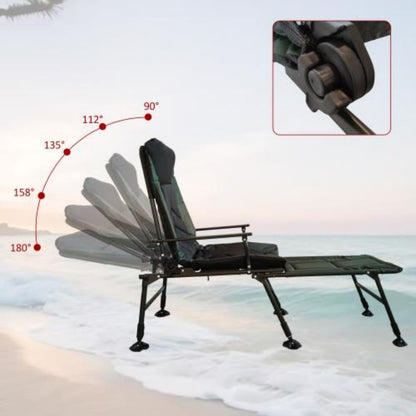 US Local Camping Lounge Chair With Removable Footrest