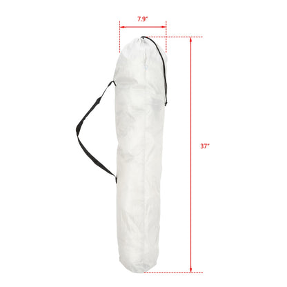 US Local Camping Chair, Grey Iron Frame, Off-white