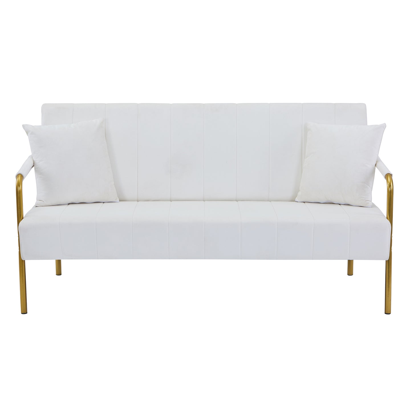 US Local Modern Velvet Loveseat Sofa For Living Room