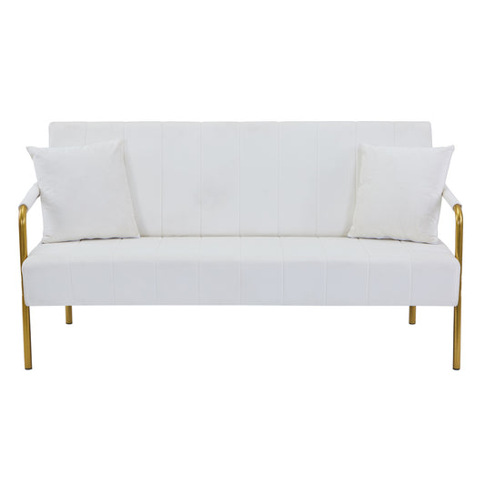 US Local Modern Velvet Loveseat Sofa For Living Room