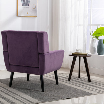 US Local Modern Soft Velvet Ergonomic Accent Chair For Living Room, Bedroom, Home