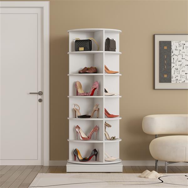 US Local 360 Rotating Shoe Cabinet 6 Floors