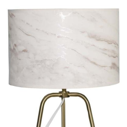 US Local New Design Small Modern Stylish Desk Lamp In Stock In The United States, Easy To Install, Optima Marble Lampshade Table Lamp - Bronze 110V Metal Online Shift Switch, Used For Bedside Table Lamp