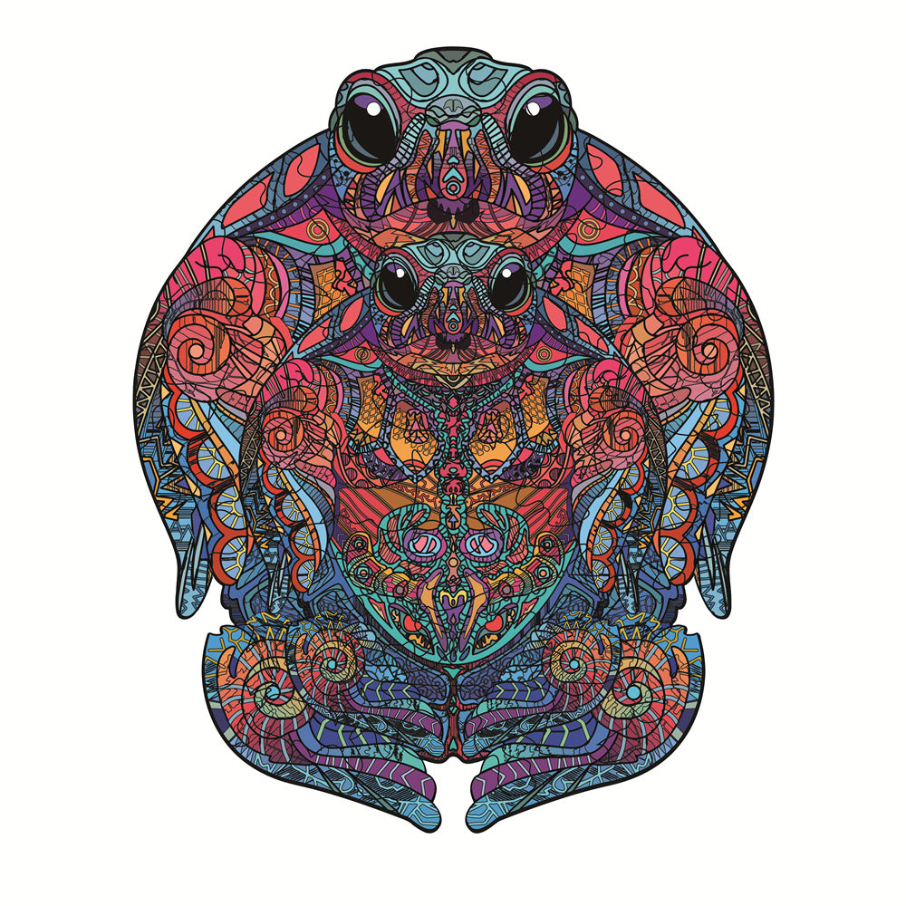 USA Local Each Piece Is Animal Shaped Christmas Gift Colorful Elephant Turtle Wooden Jigsaw Puzzles