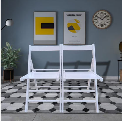 US Local Slatted Wood Foldable Chair