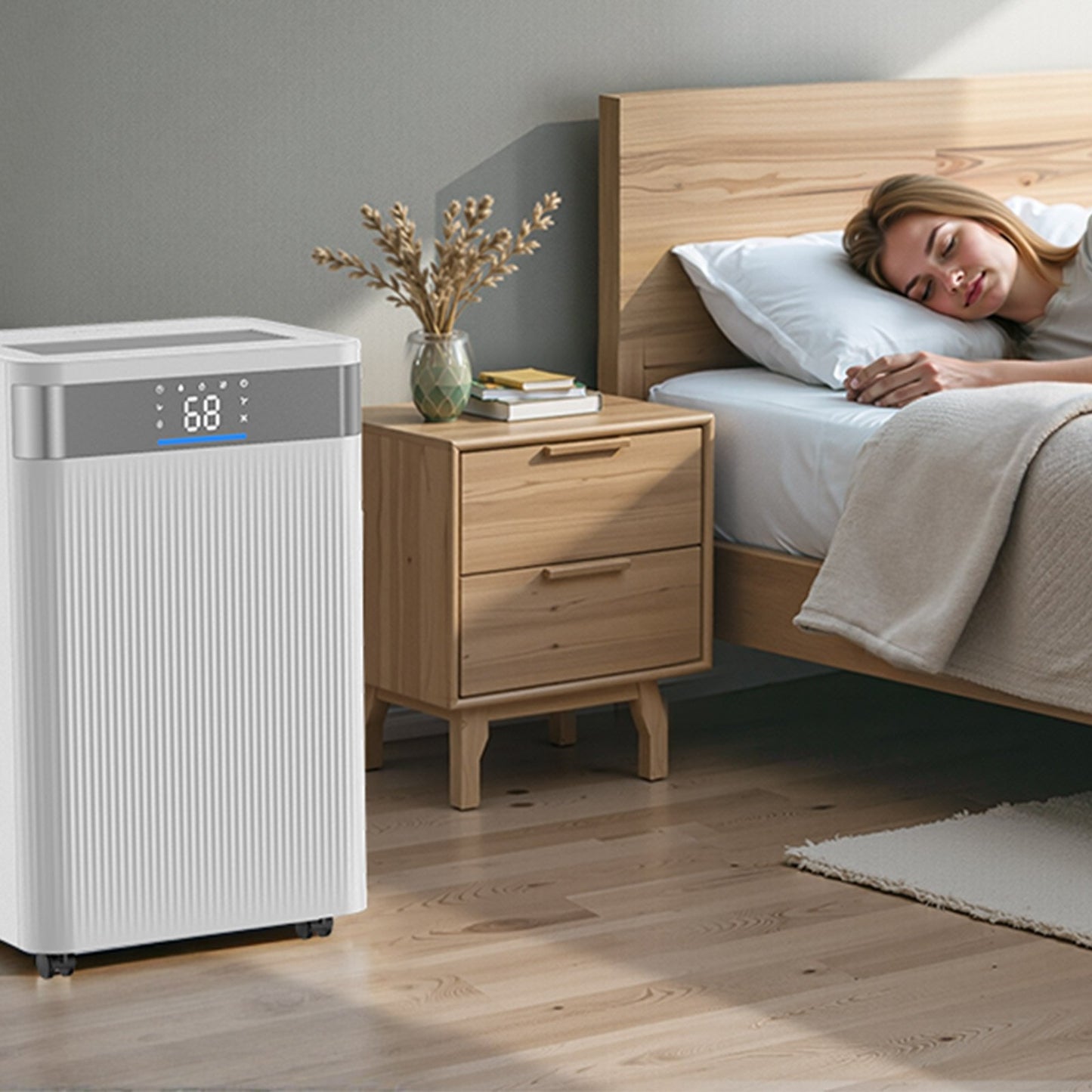 US Local 52 Pints Dehumidifier For Home And Basement Smart Humidity Low Noise For Room