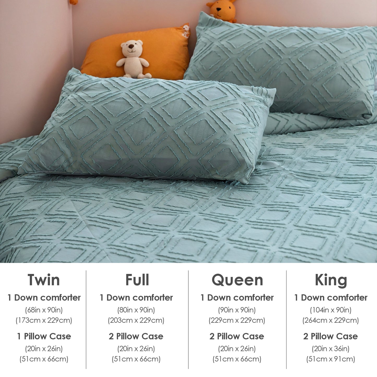 US Local Bohemian Style Quilt Cover Set, Cut Flower Quilt Cover,  Tufted Quilt Cover Three-piece Set, One Quilt Cover And Two Pillowcases,  Washable And Machine Washable Without Shrinkage,  Suitable For Hotels