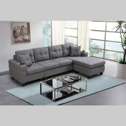US Local Fabric Sectional Sofa