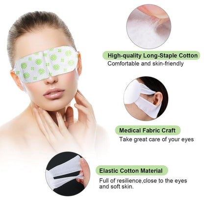 US Local 5PCS Steam Eye Mask, No Scent, Self-Heating Eye Mask, Eye SPA Mask, Relieve Eye Strain Fatique, Dark Circles, Puffiness