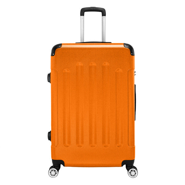 US Local 3-in-1 ABS Trolley Case 20 Inches, 24 Inches, 28 Inches Orange