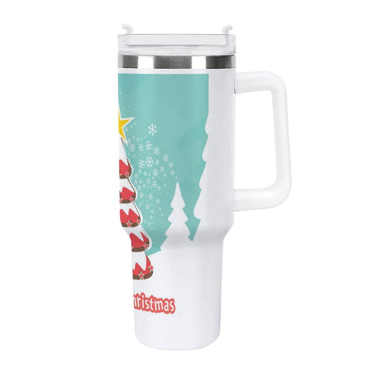 POD US Local Tumbler 40 oz Large Capacity Car Cup Christmas, Snowman