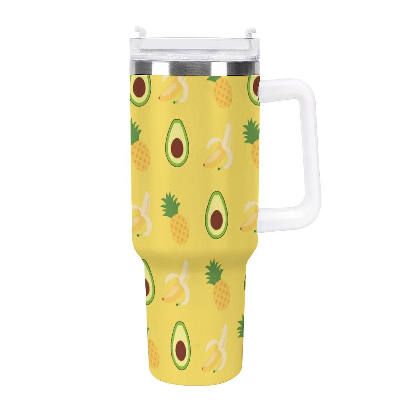 PHDT00096 POD US Local Tumbler 40 oz Large Capacity Car Cup Summer, Banana, Pineapple