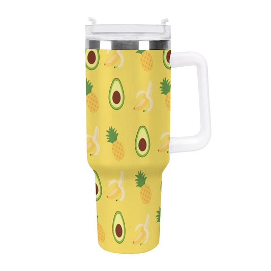 POD US Local Tumbler 40 oz Large Capacity Car Cup Summer, Banana, Pineapple