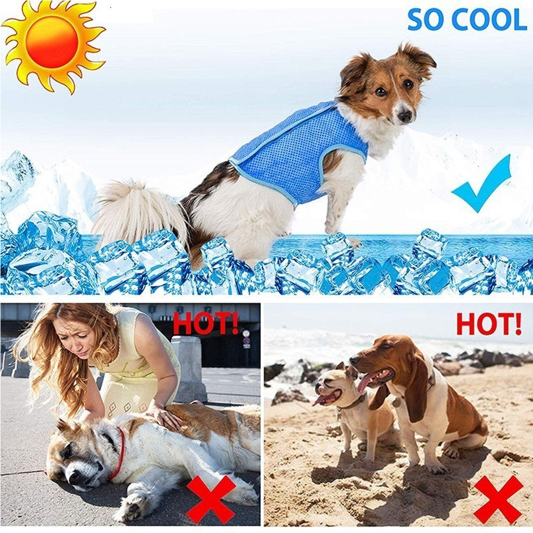 US Local Dog Summer Cooling Vest, Pet Cooling Clothes Dog Cat Cooling Vest, Summer Heat Relief Vest Pet Dog Clothes Summer Clothes For Dogs Dog Cooling Vest