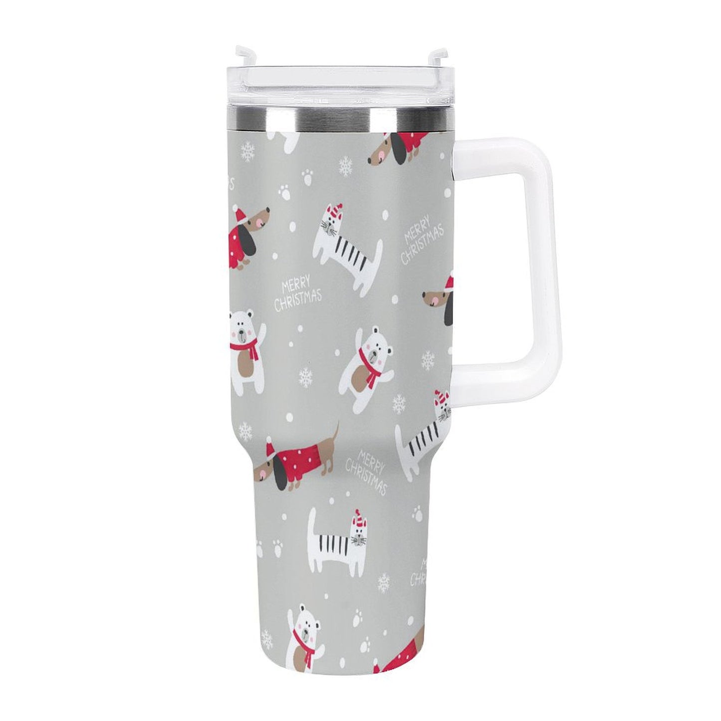 POD US Local 40oz Large Capacity Car Cup Christmas Pets