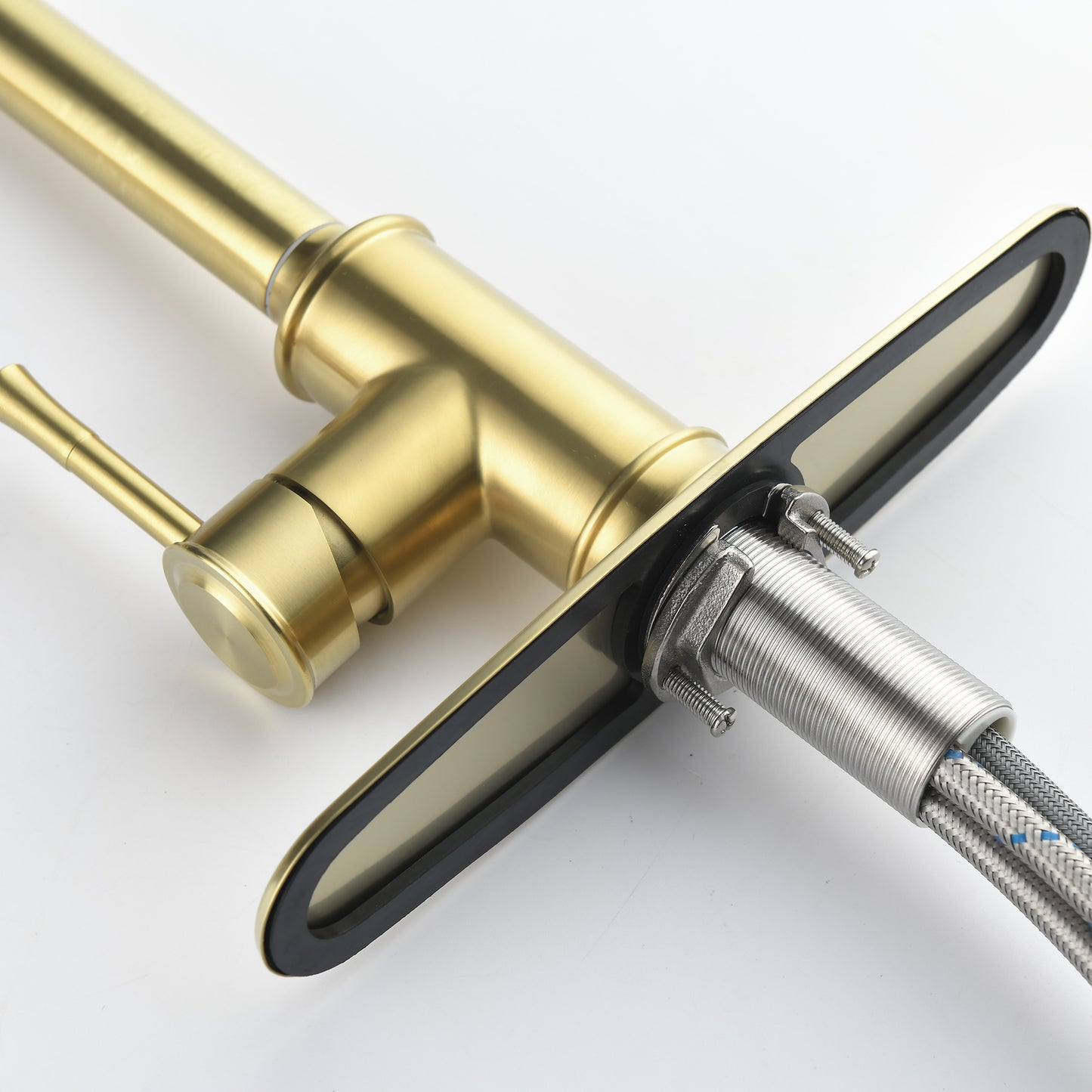 US Local Single Handle High  Pull Out Kitchen Faucet, Single-stage Stainless Steel Kitchen Sink Faucet, With Pull Down Spray