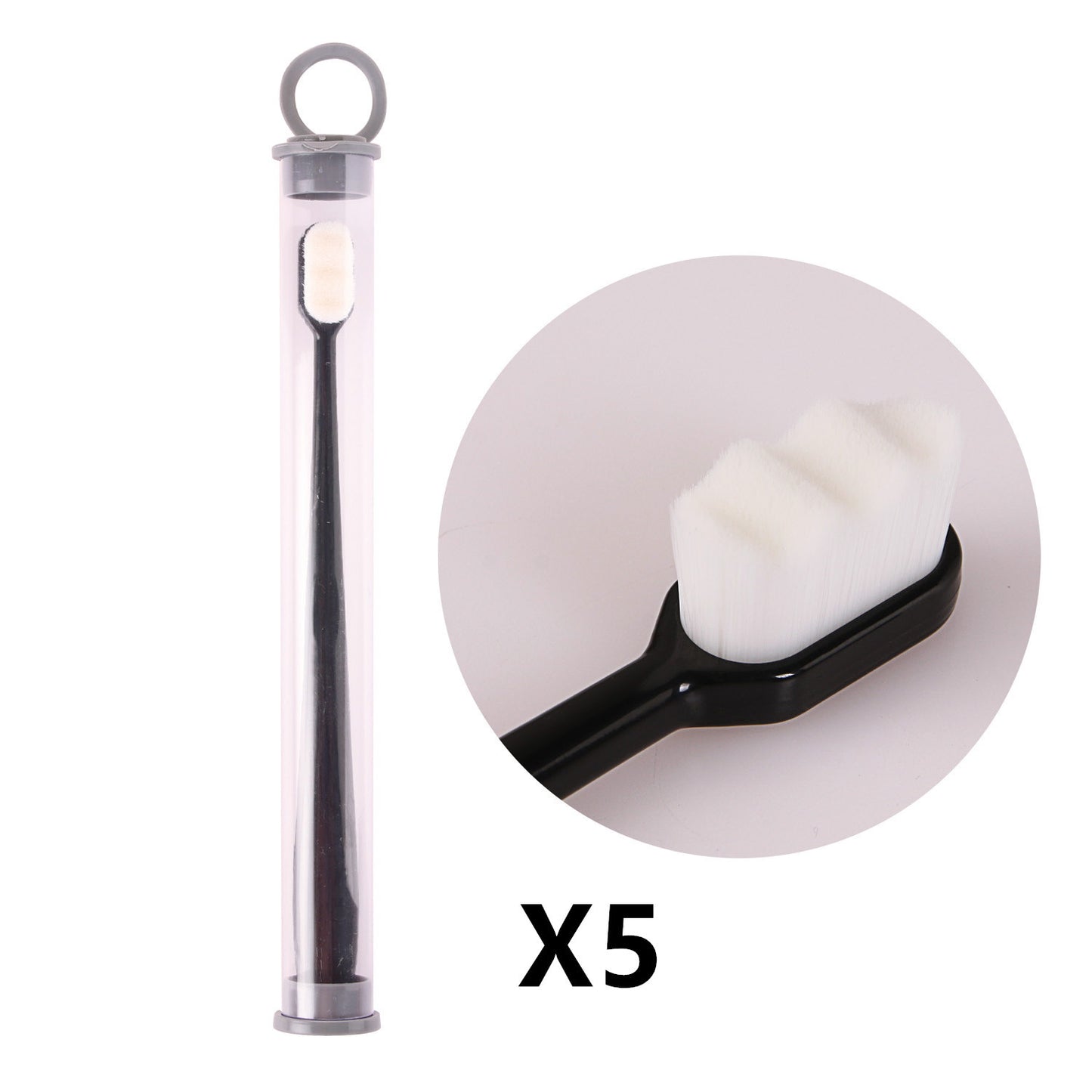USA Local Ultra-fine Toothbrush Super Soft Bristle Deep Cleaning Brush Portable For Oral Care Tools Teeth Care Oral Cleaning Travel
